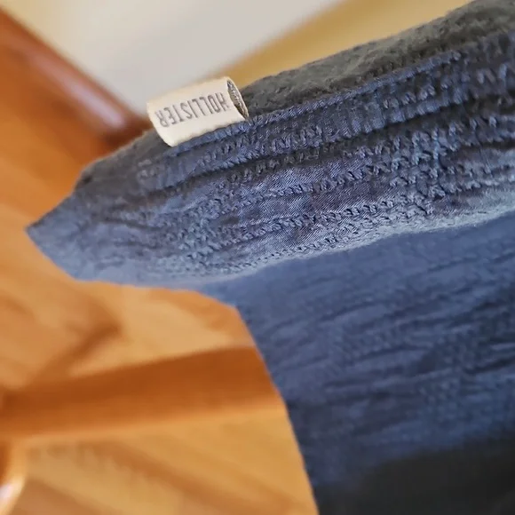 Hollister Men's Casual Blue Button Down Shirt, XL - Picture 5 of 5